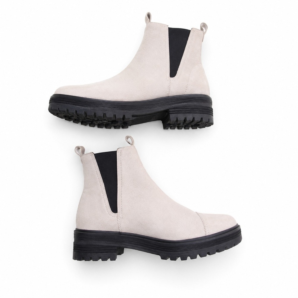 TOMS Women's Size 10 Skylar Chelsea Boot‎ Cement Synthetic Nubuck